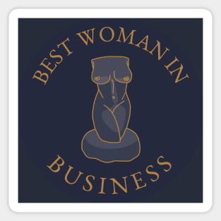 Best Woman in Business Sticker